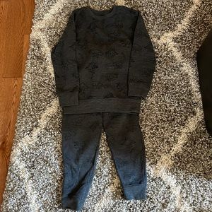 Cat & Jack 2 piece dinosaur sweatsuit